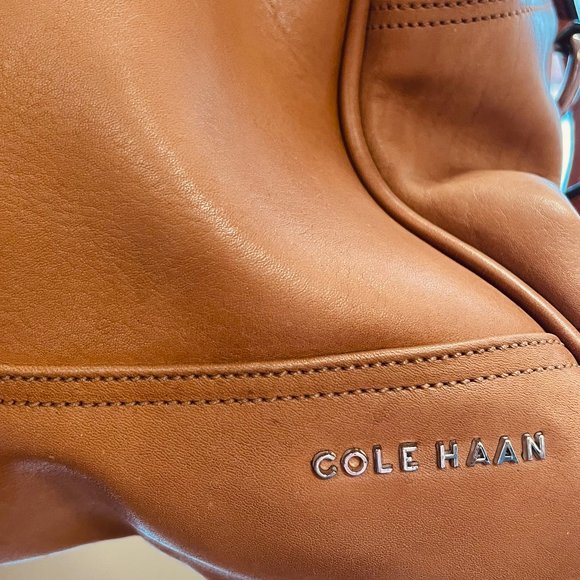 Cole Haan Leather Weekender Duffle Bag - Picture 3 of 6